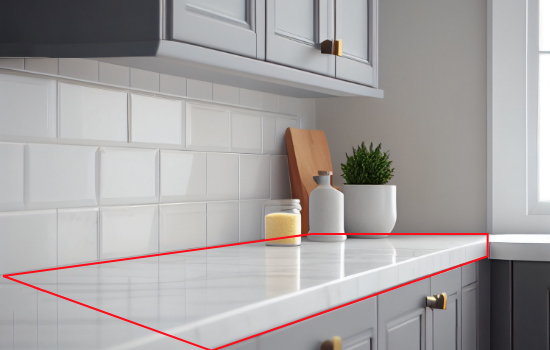 Worktop measurement guide