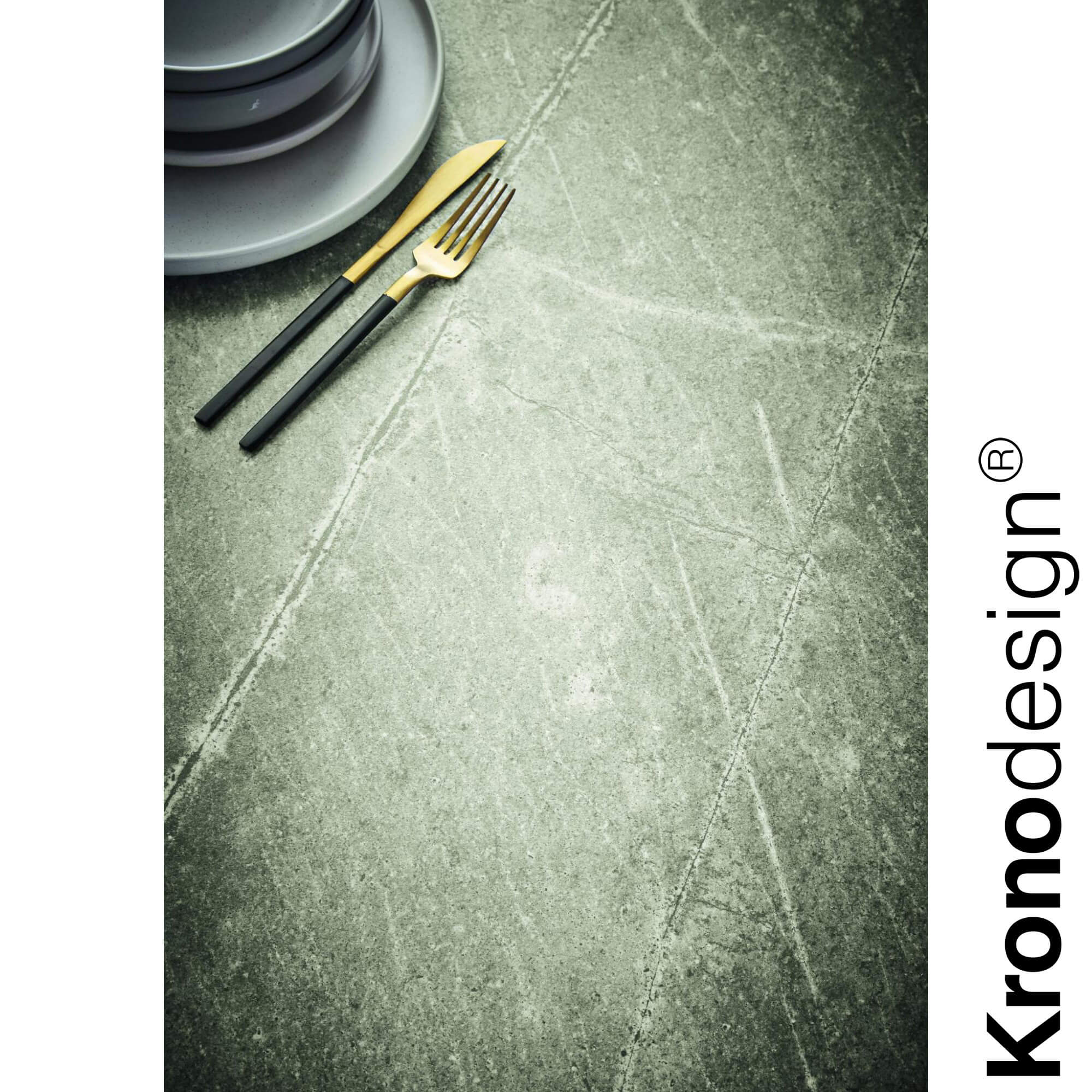 Kronodesign Grey Atlantic Marble Palazzo Touch - Laminate Worktop - Image 4