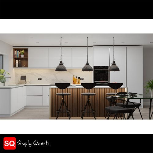 Simply Quartz Calacatta - Quartz Worktop - Image 2