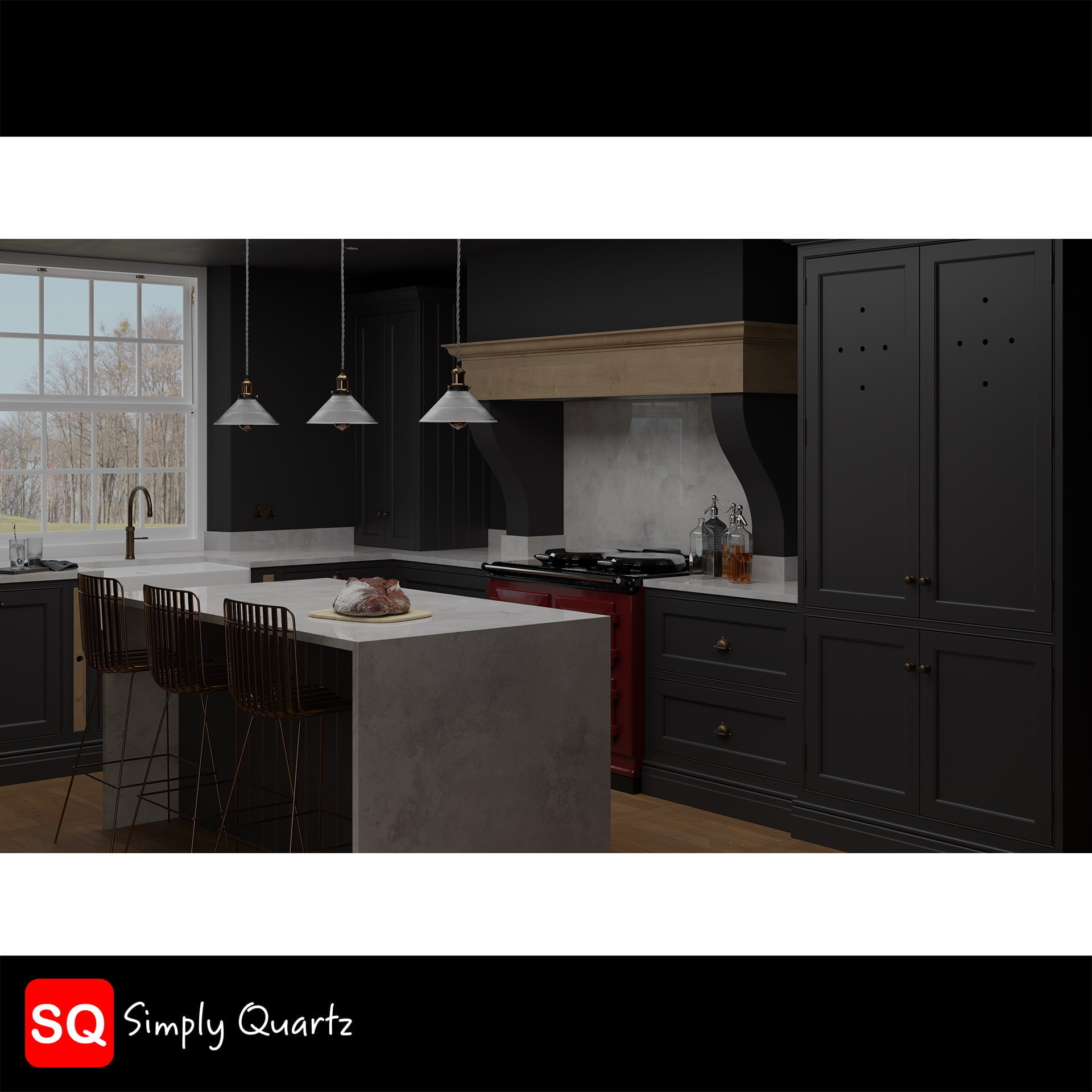 Simply Quartz Cloudy Concrete Polished - Quartz Worktop - Image 3