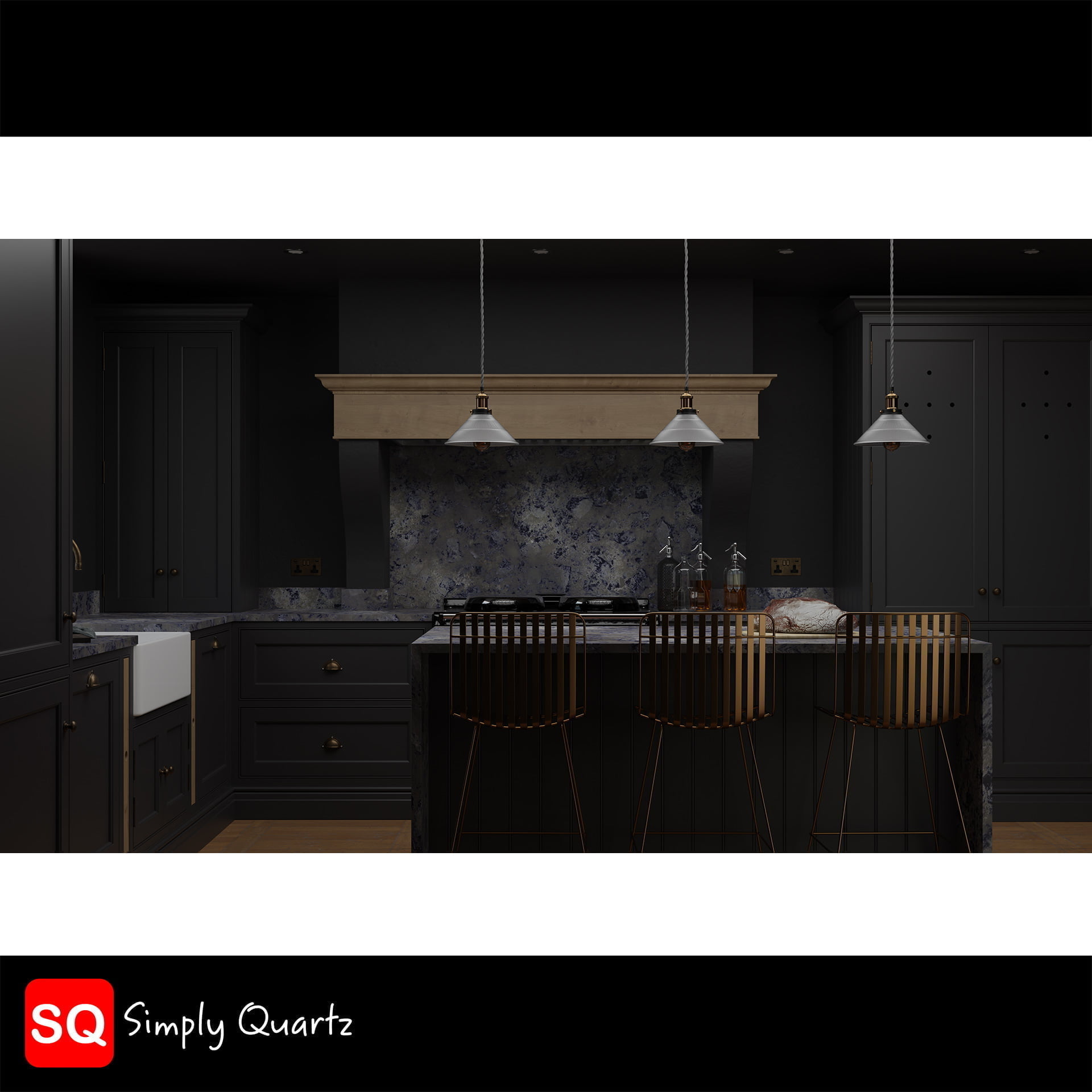 Simply Quartz Exotic Blue Burst - Quartz Worktop - Image 2