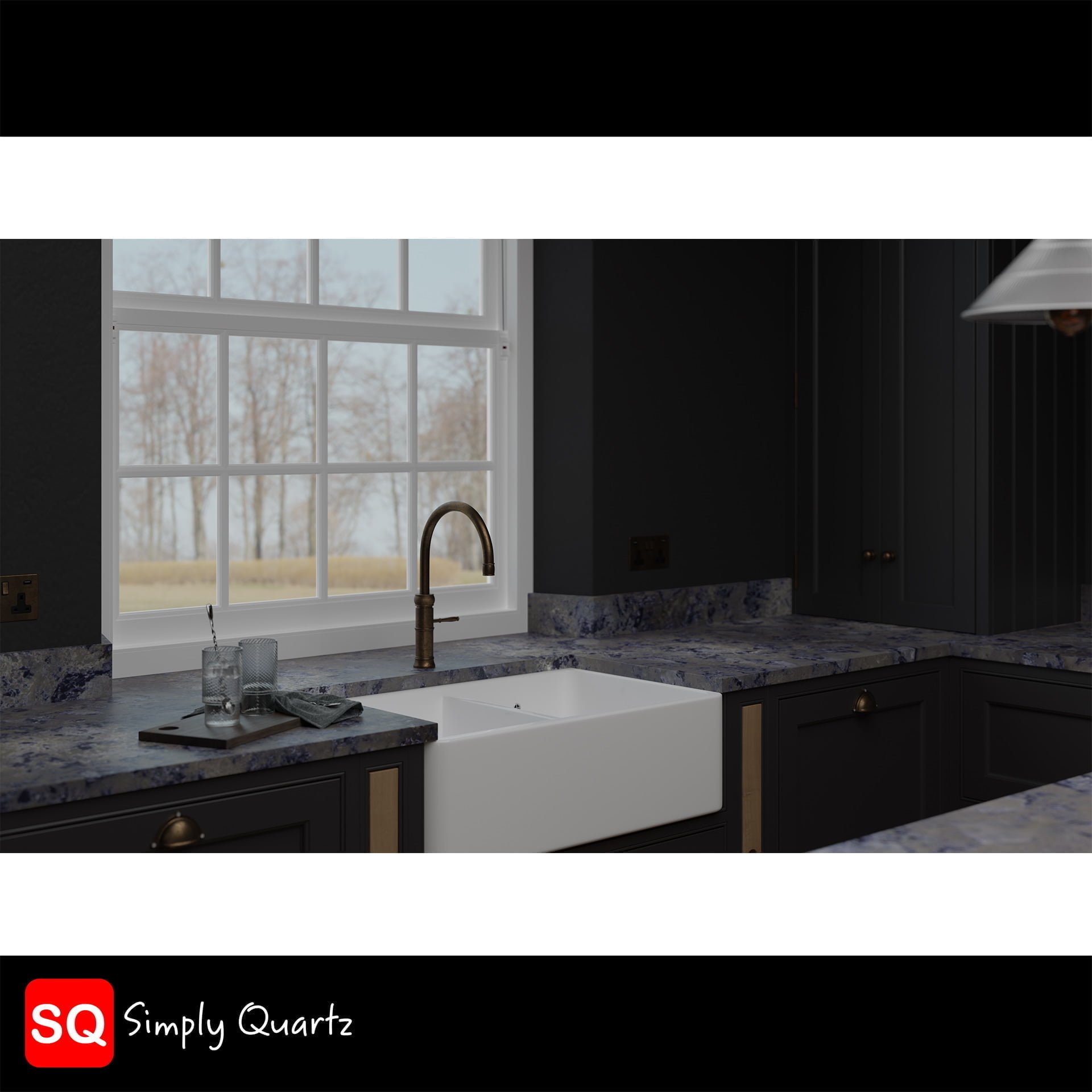 Simply Quartz Exotic Blue Burst - Quartz Worktop - Image 5