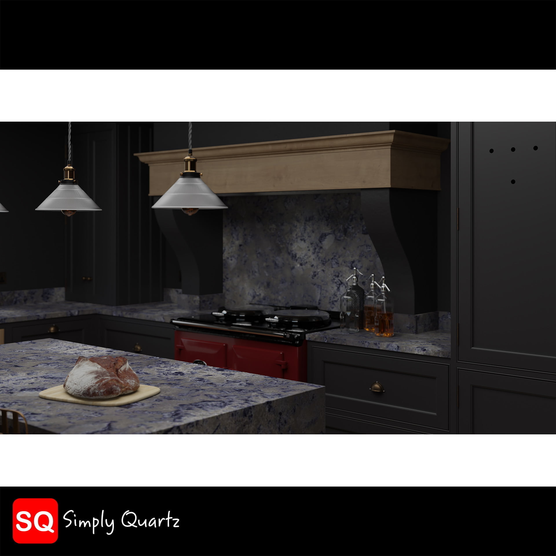 Simply Quartz Exotic Blue Burst - Quartz Worktop - Image 4