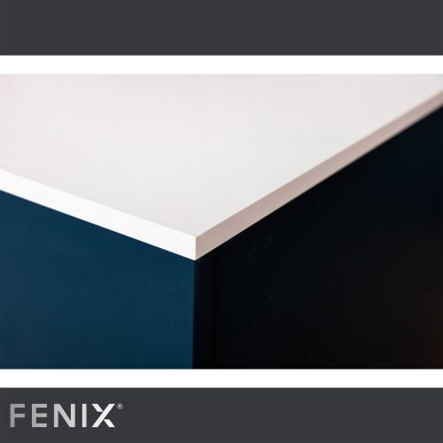 Solid FENIX NTM Bianco Kos Ultra Matt - Laminate Worktop - Image 2