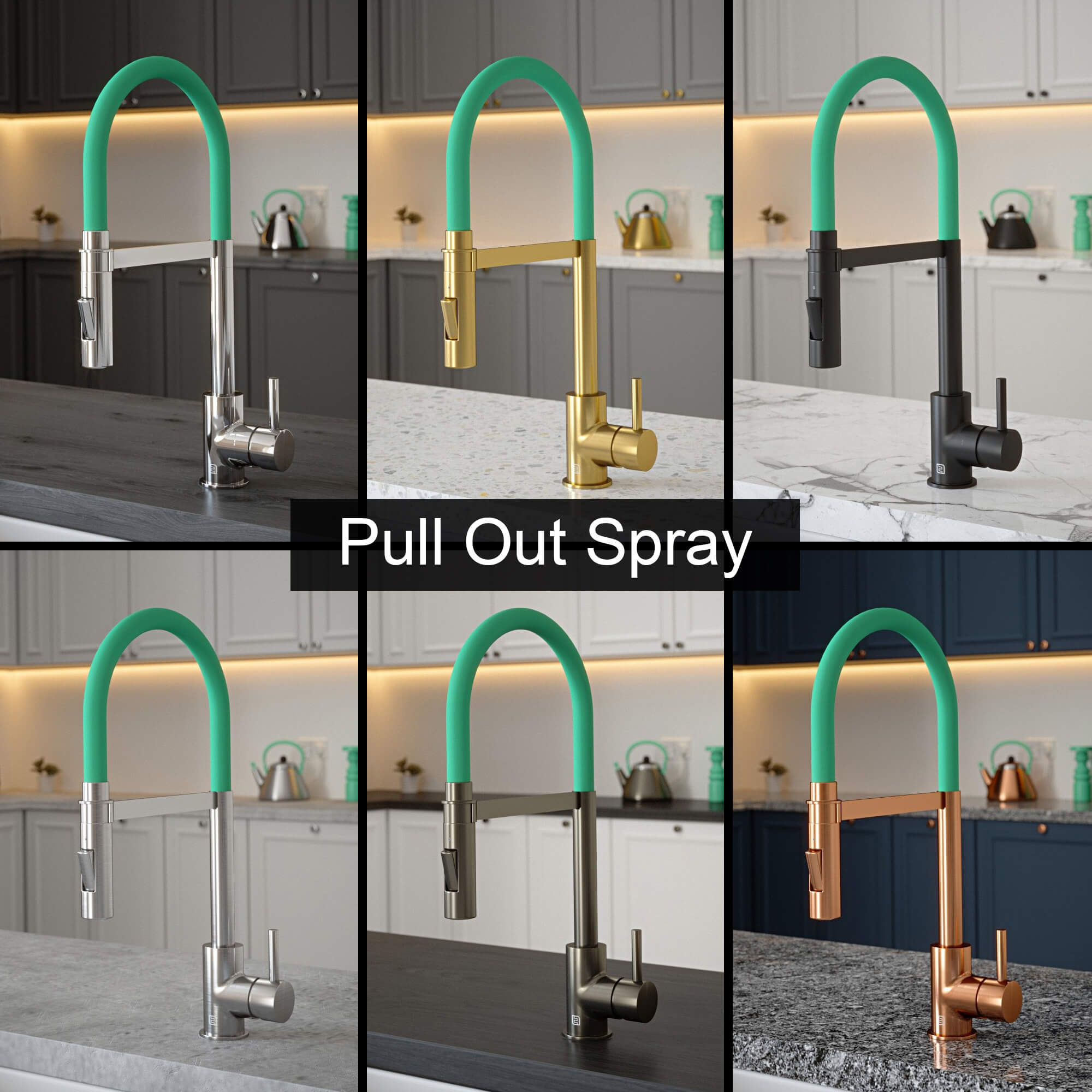 Tube Aqua Sea Tap with Pull Out Spray