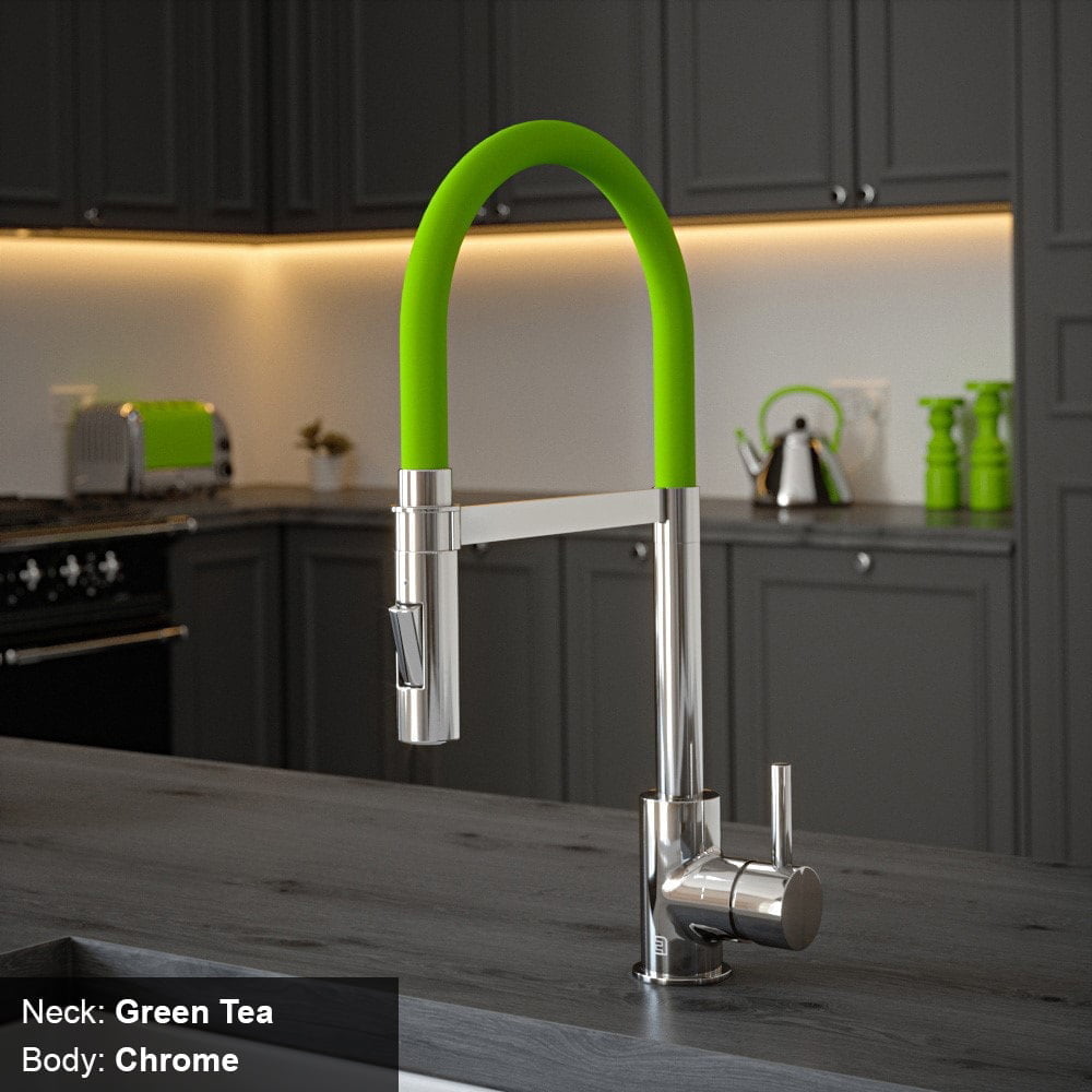 Tube Green Tea Tap with Pull Out Spray - Image 4