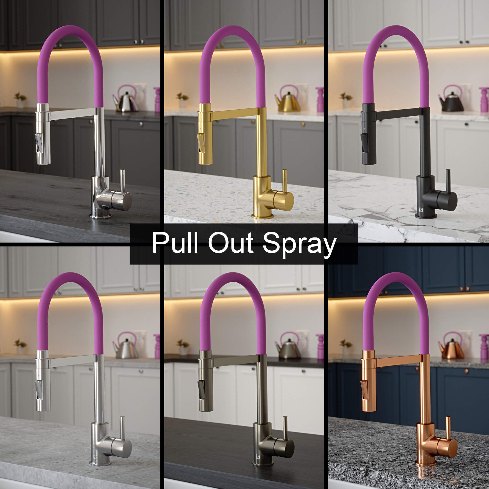 Tube Mulberry Wine Tap with Pull Out Spray