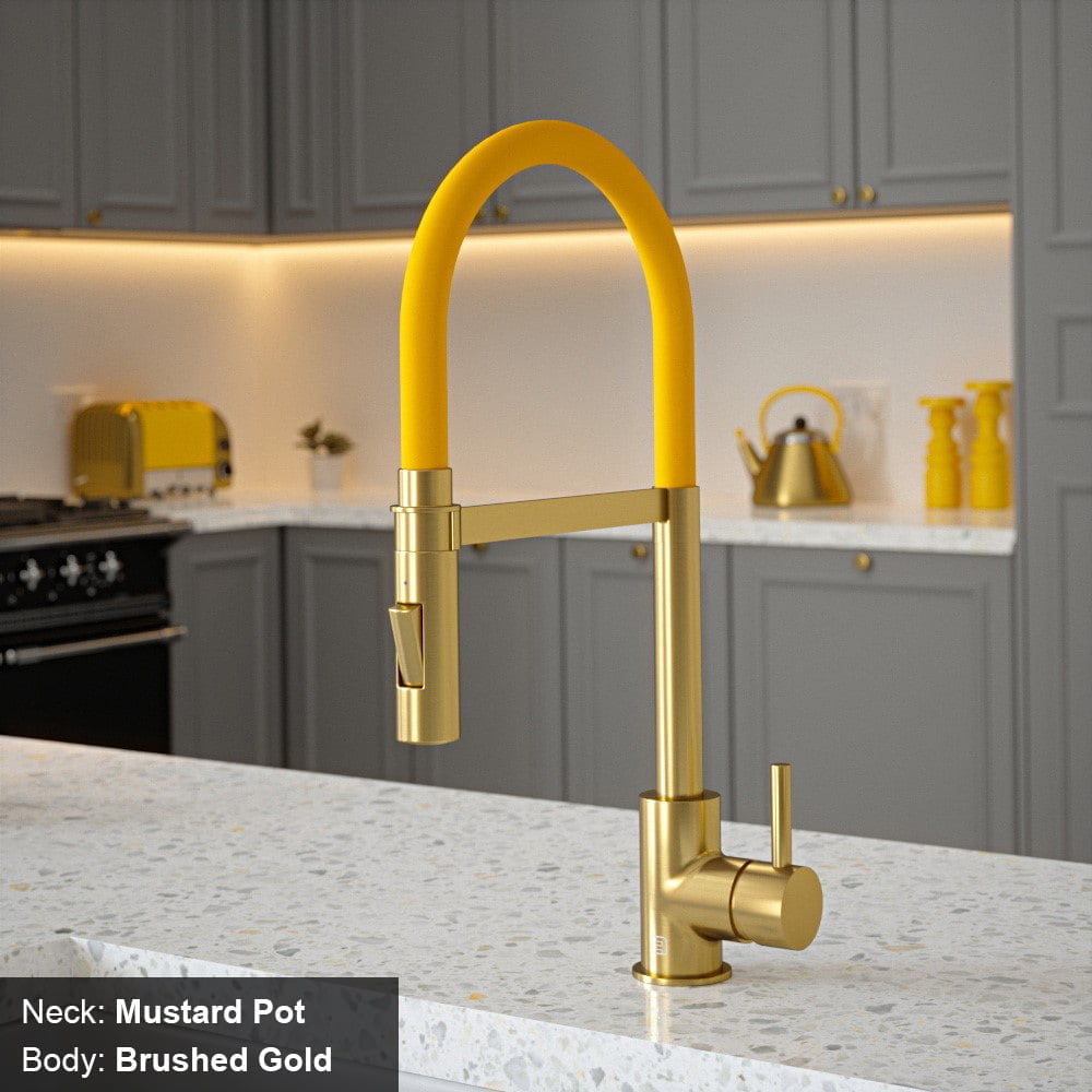 Tube Mustard Pot Tap with Pull Out Spray - Image 3