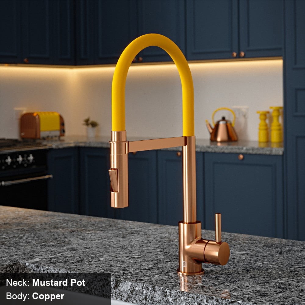 Tube Mustard Pot Tap with Pull Out Spray - Image 5