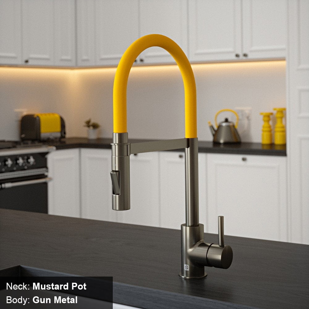 Tube Mustard Pot Tap with Pull Out Spray - Image 6