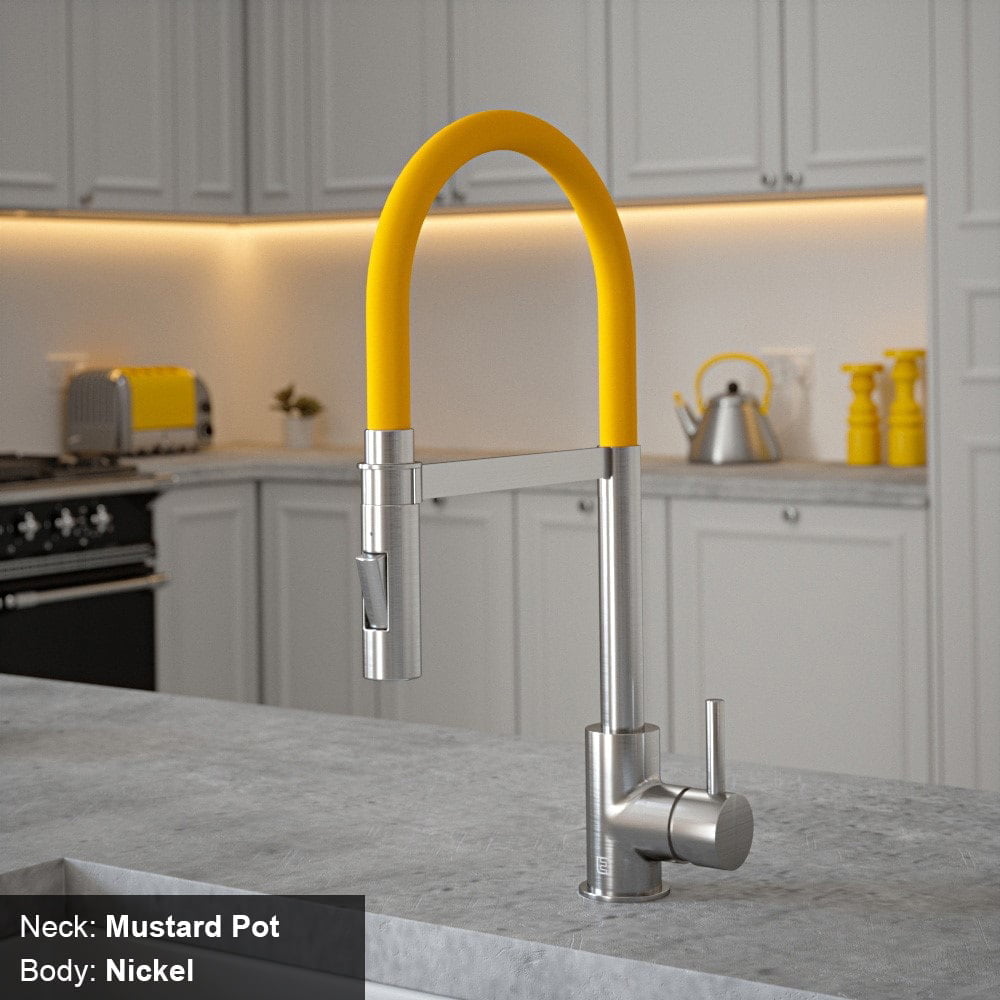 Tube Mustard Pot Tap with Pull Out Spray - Image 7