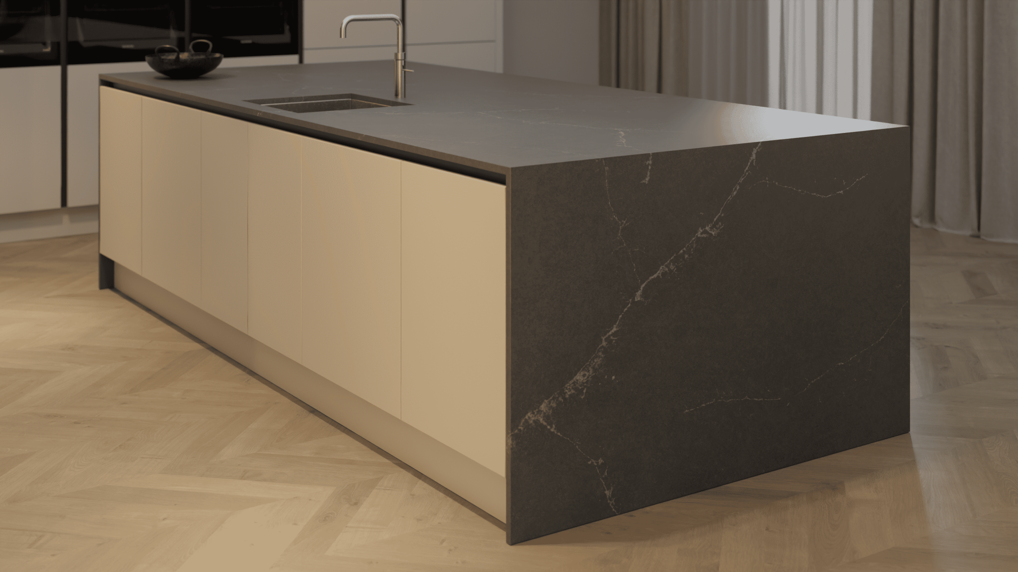 Silestone Eternal Charcoal Soapstone - Quartz Worktop - Image 7