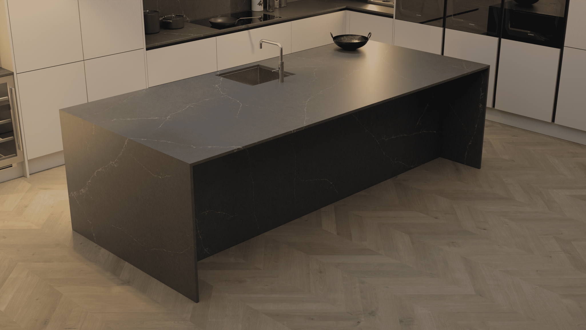 Silestone Eternal Charcoal Soapstone - Quartz Worktop - Image 8
