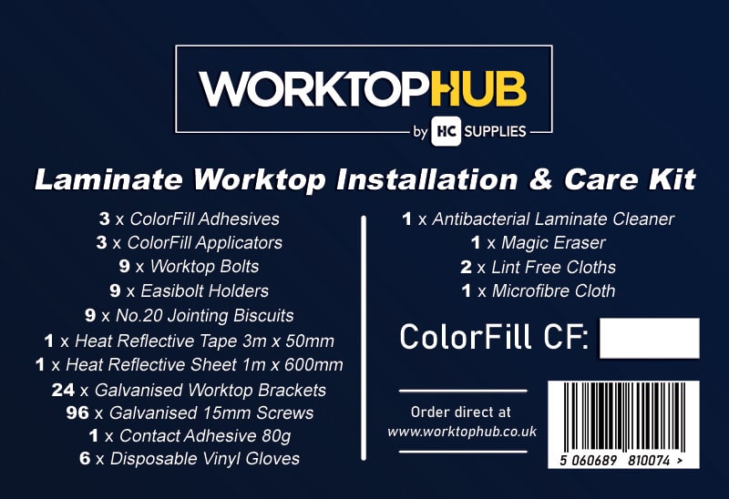 Laminate Worktop Installation Kit For Up To 3 Joints