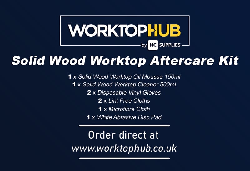Solid Wood Worktop Aftercare Kit