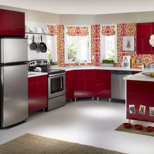 Red Maroon Kitchen