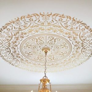 Ceiling Stencil Medallion