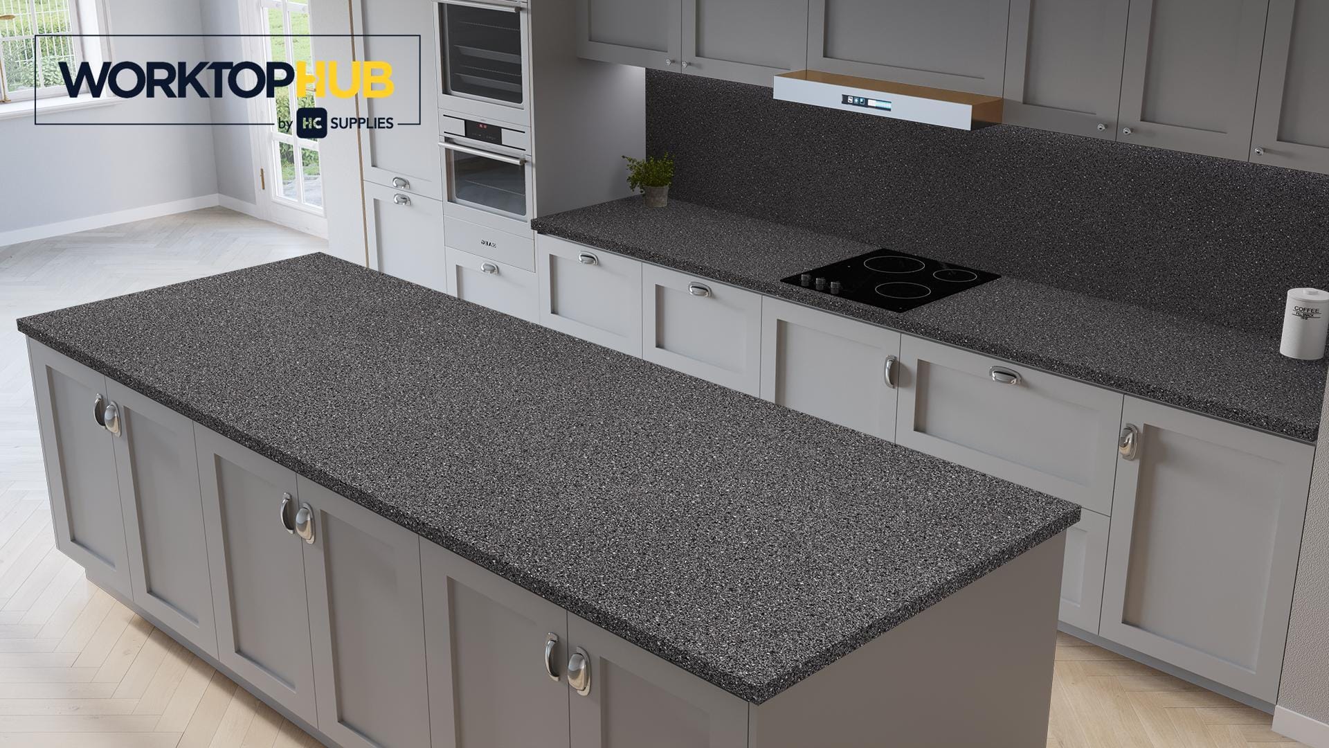 Kronodesign Grey & White Worktop