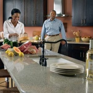 Couple Enjoying Zodiaq Quartz Worktops