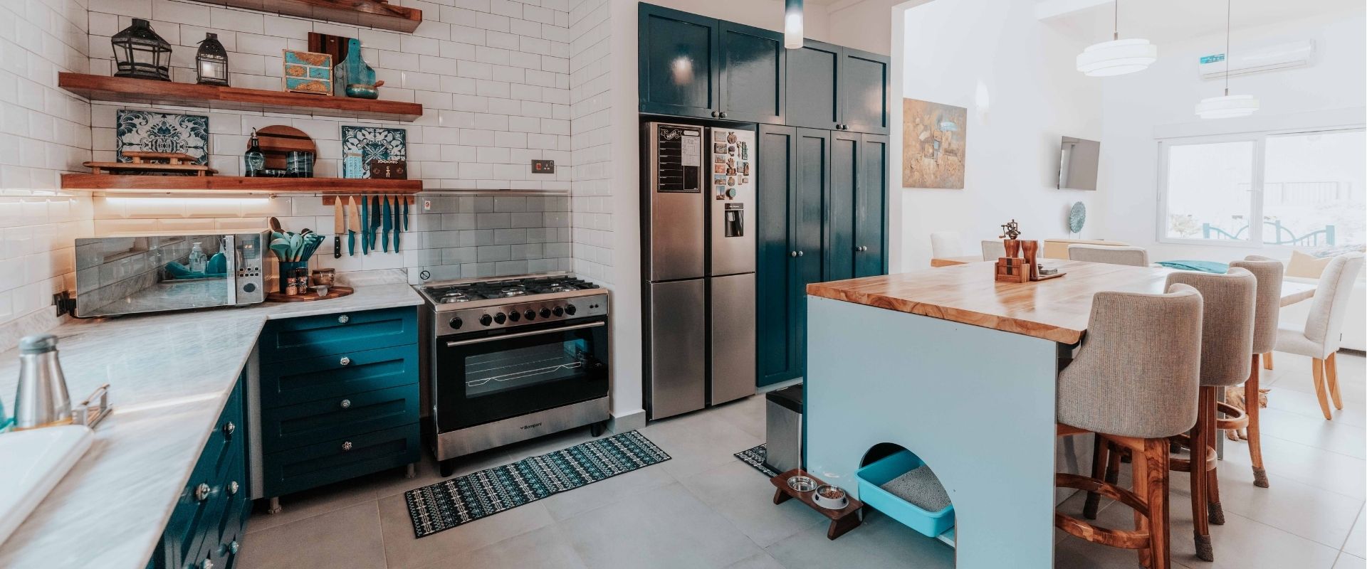 deep teal kitchen colour trend 2026