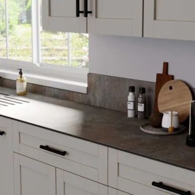 Simply Compact Concrete Matt - Compact Laminate Worktop - 1m Worktops