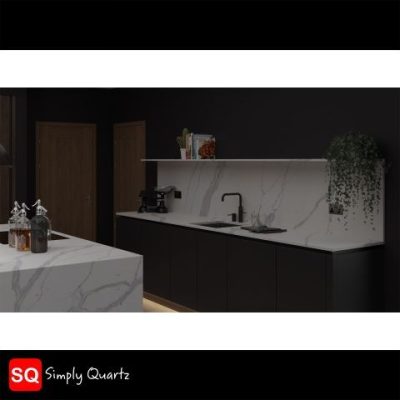 Simply Quartz Calacatta Royal - Quartz Worktop - 1m Worktops