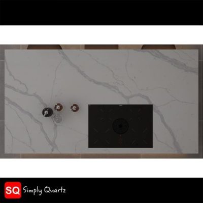 Simply Quartz Calacatta Royal - Quartz Worktop - 1m Worktops