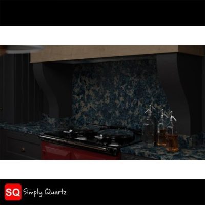 Simply Quartz Emerald Green Burst - Quartz Worktop - 1m Worktops