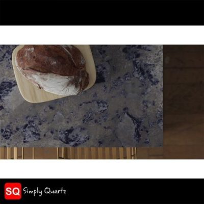Simply Quartz Exotic Blue Burst - Quartz Worktop - 1m Worktops