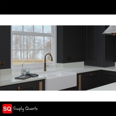 Simply Quartz Super White - Quartz Worktop - 1m Worktops