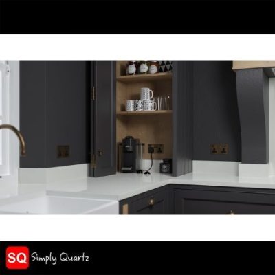 Simply Quartz Super White - Quartz Worktop - 1m Worktops