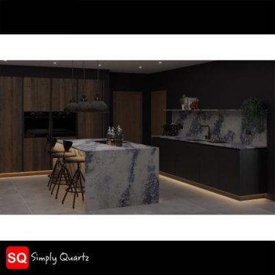 Simply Quartz Tropical Storm - Quartz Worktop - 1m Worktops