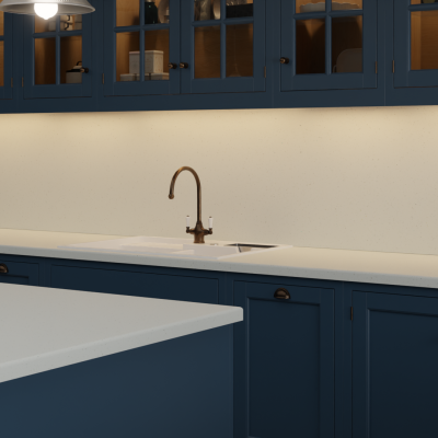 Formica Originals Platinum White Platinum Etchings Square Edge - Laminate Worktop