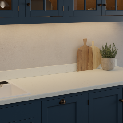 Formica Originals Platinum White Platinum Etchings Square Edge - Laminate Worktop