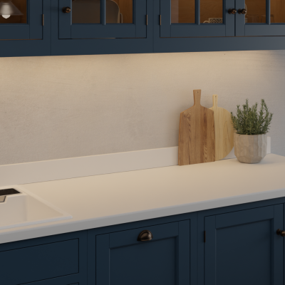 Formica Originals Crisp White Essence - Laminate Worktop