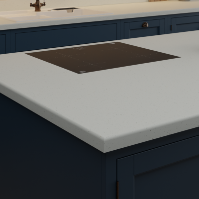 Formica Originals Platinum White Platinum Etchings Square Edge - Laminate Worktop