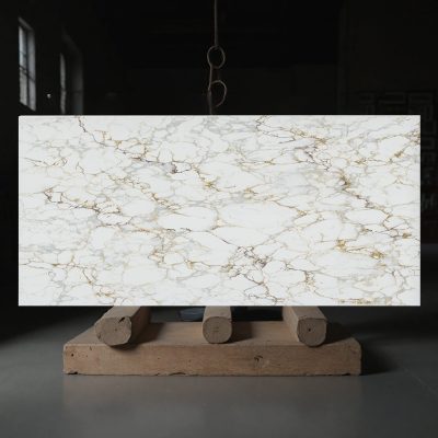 Simply HD Digital Quartz Arabescato Gold 20mm - 1m Worktops
