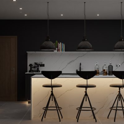 Simply Ceramic Classic Calacatta 12mm - Porcelain Worktop - 1m Worktops