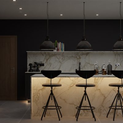 Simply Ceramic Calacatta Gold 20mm - Porcelain Worktop - 1m Worktops