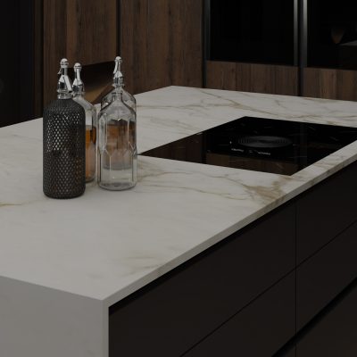 Simply Ceramic Calacatta Gold 20mm - Porcelain Worktop - 1m Worktops