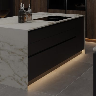 Simply Ceramic Calacatta Gold 20mm - Porcelain Worktop - 1m Worktops