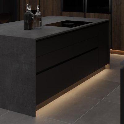 Simply Ceramic Concrete 12mm - Porcelain Worktop - 1m Worktops