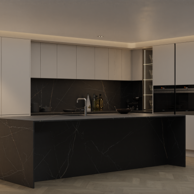 Simply Ceramic Nero Ardi 20mm - Porcelain Worktop - 1m Worktops