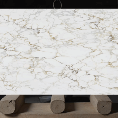 Simply HD Digital Quartz Arabescato Gold 20mm - 1m Worktops