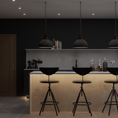 Simply Cloudy Concrete Polished 20mm & 30mm - Quartz Worktop - 1m Worktops