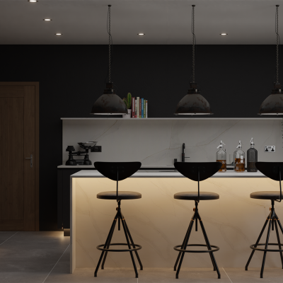 Simply Calacatta Gold Vein 20mm & 30mm - Quartz Worktop - 1m Worktops