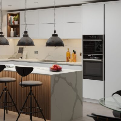 Simply Calacatta Gold 20mm & 30mm - Quartz Worktop - 1m Worktops