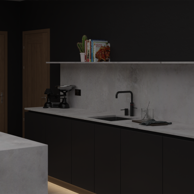Simply Cloudy Concrete Matte 20mm & 30mm - Quartz Worktop - 1m Worktops