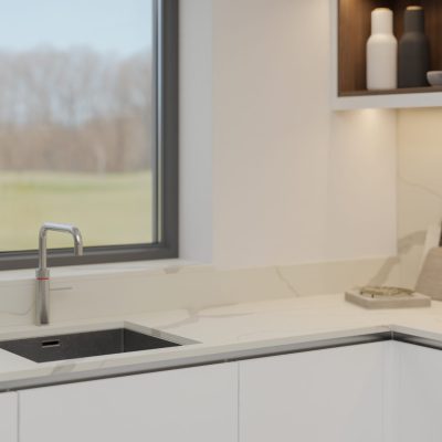 Simply Calacatta Gold 20mm & 30mm - Quartz Worktop - 1m Worktops