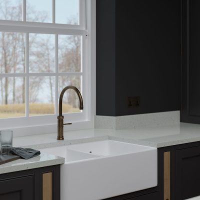 Simply White Sparkle 20mm & 30mm - Quartz Worktop - 1m Worktops